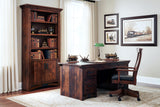 B&O Railroad© Trestle Bridge Bookcase with Wood Doors on Bottom