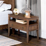 Hamptons Nightstand with Open Cubby, Extra Wide