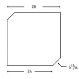 Corner Base Turn Unit Closed Both Sides