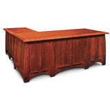 Aspen L-Shape Desk with Inlay