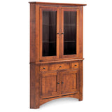 Aspen Closed Corner Hutch with Inlay, Medium