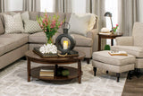Parkdale Round End Table with Shelf - QuickShip