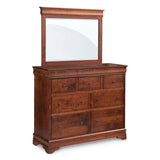 Louis Philippe Mule Chest Mirror