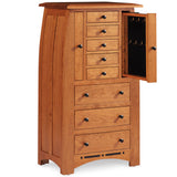 Aspen Jewelry Armoire with Inlay