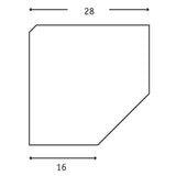 Corner Top Turn Unit Closed Both Sides