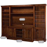 Full-Height Bookcase with 5 Adjustable Shelves